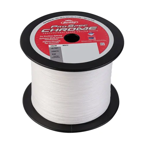 ProSpec Hollow Braid Fishing Line, 80 lb, 1500 yd, White ProSpec Hollow Braid Fishing Line, 80 lb, 1500 yd, White