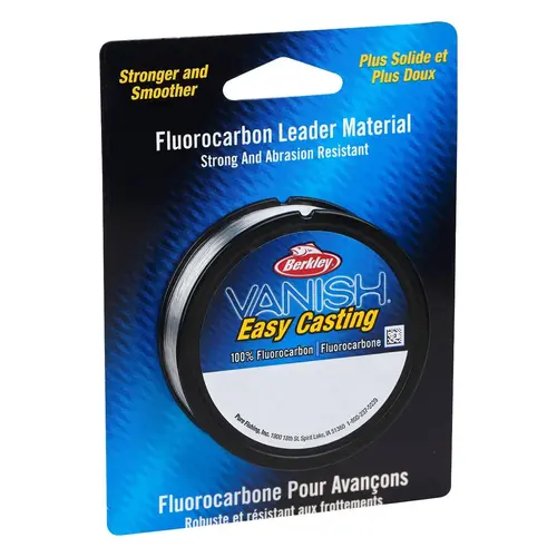 Vanish Fluorocarbon Fishing Leader Material, 30 lb, 30 yd, Clear Vanish Fluorocarbon Fishing Leader Material, 30 lb, 30 yd, Clear