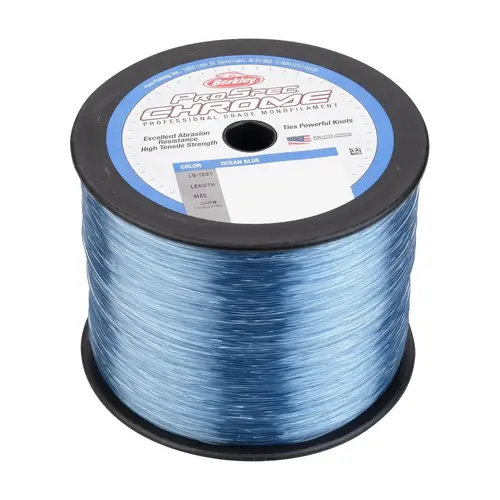 ProSpec Chrome Monofilament Fishing Line, 50 lb, 1000 yd, Ocean Blue ProSpec Chrome Monofilament Fishing Line, 50 lb, 1000 yd, Ocean Blue