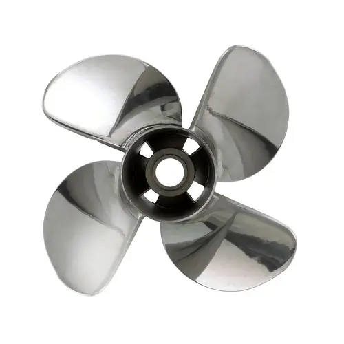 Quicksilver Q4 14.6" Diameter X 17" Pitch, 4-Blade Stainless Steel Propeller, Right Hand Rotation Quicksilver Q4 14.6" Diameter X 17" Pitch, 4-Blade Stainless Steel Propeller, Right Hand Rotation