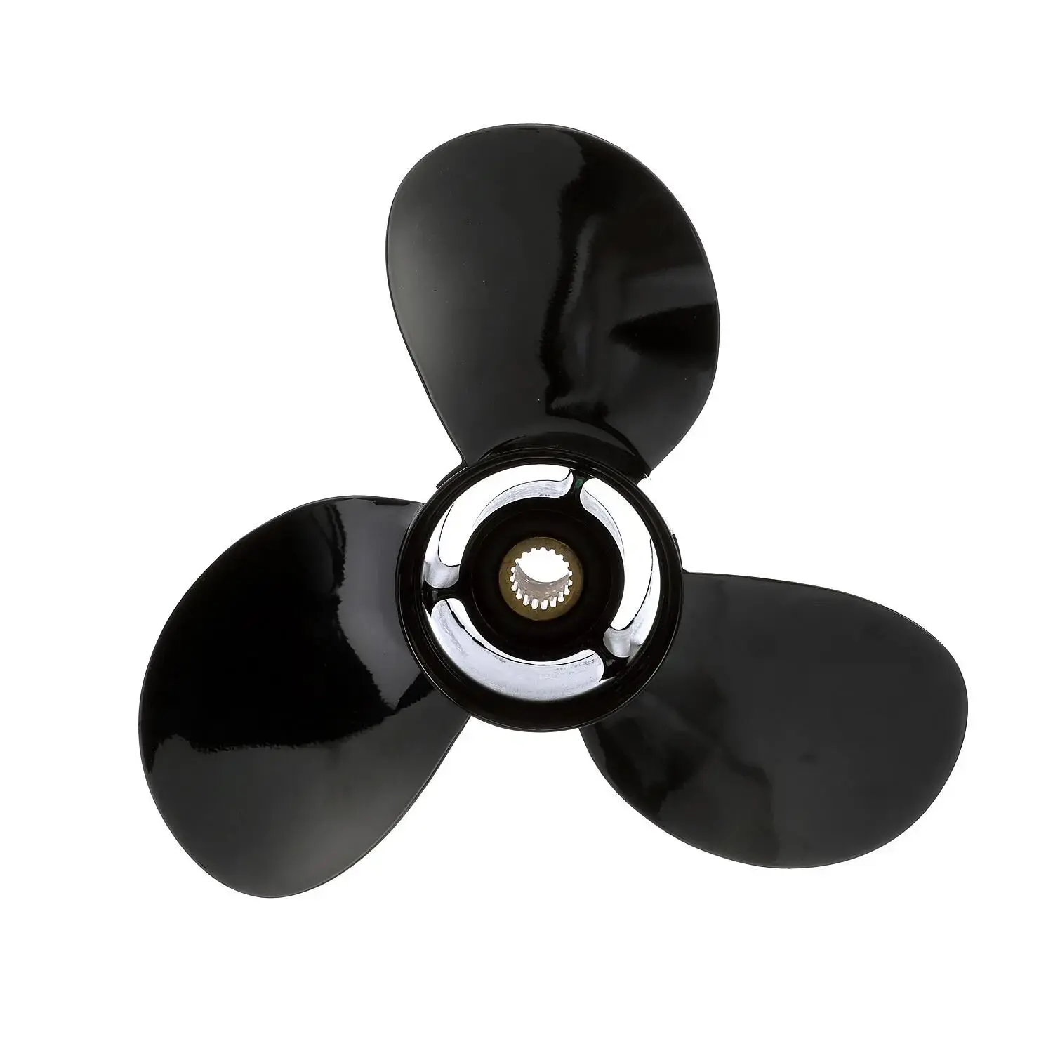 Quicksilver Black Diamond Bravo Two Propeller Black Finish 19.5 Diameter x 13 Pitch Right Hand Rotation 8M0155026 Quicksilver Black Diamond Bravo Two Propeller Black Finish 19.5 Diameter x 13 Pitch Right Hand Rotation 8M0155026