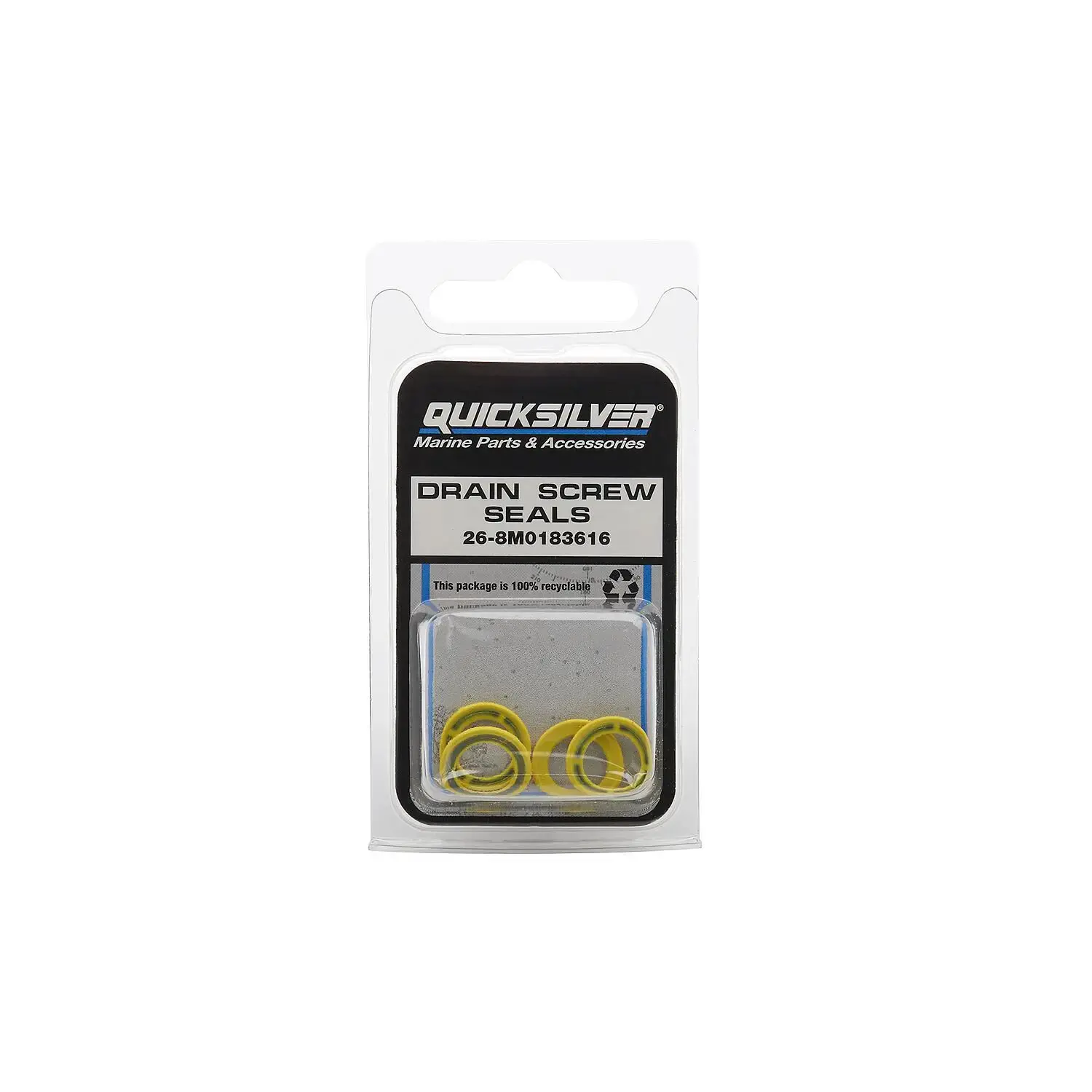 Quicksilver Drain Screw Seals Mercury & MerCruiser Pack of 4 8M0183616 Quicksilver Drain Screw Seals Mercury & MerCruiser Pack of 4 8M0183616