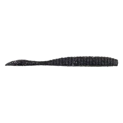 MaxScent Flat Worm Soft Plastic Lure, 3.6", Black MaxScent Flat Worm Soft Plastic Lure, 3.6", Black