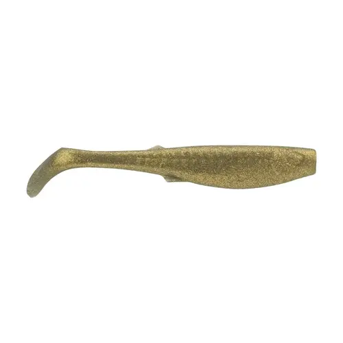 Gulp! Saltwater Paddleshad Swimbait Lure, 3 inch, Fools Gold Gulp! Saltwater Paddleshad Swimbait Lure, 3 inch, Fools Gold