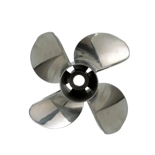 Quicksilver Q4 14.6" Diameter X 21" Pitch, 4-Blade Stainless Steel Propeller, Left Hand Rotation Quicksilver Q4 14.6" Diameter X 21" Pitch, 4-Blade Stainless Steel Propeller, Left Hand Rotation