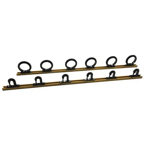2 ft Trac-A-Rod Fishing Rod Rack, Holds 6 Rods Gold 2 ft Trac-A-Rod Fishing Rod Rack, Holds 6 Rods Gold