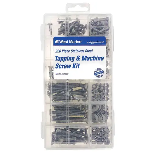 Large Tapping and Machine Screw Kit, 226-Pack Large Tapping and Machine Screw Kit, 226-Pack