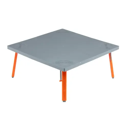 Pack Table, Compact 12" x 12" Outdoor Folding Table, Gray and Orange Pack Table, Compact 12" x 12" Outdoor Folding Table, Gray and Orange