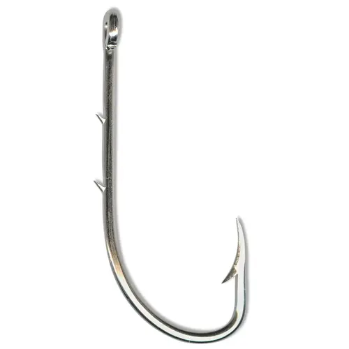 Classic Beak Hook, Nickel, Size 2/0, 2 Slices in 1X Long Shank, 100-Pack Silver Classic Beak Hook, Nickel, Size 2/0, 2 Slices in 1X Long Shank, 100-Pack Silver