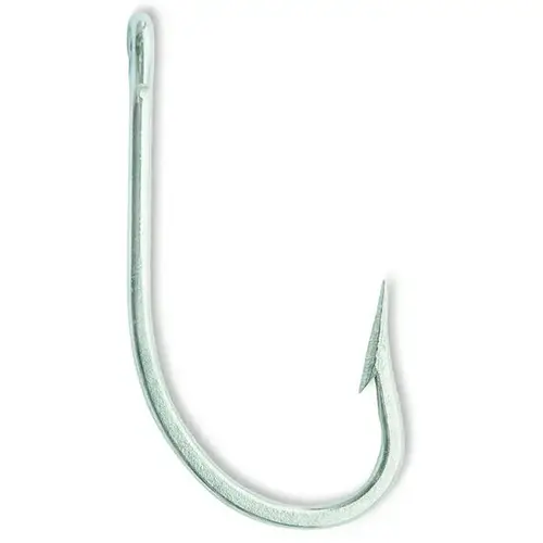 Sea Demon Big Game Hook, Duratin Coated, Ringed Eye, Size 8/0, 2-Pack Silver Sea Demon Big Game Hook, Duratin Coated, Ringed Eye, Size 8/0, 2-Pack Silver