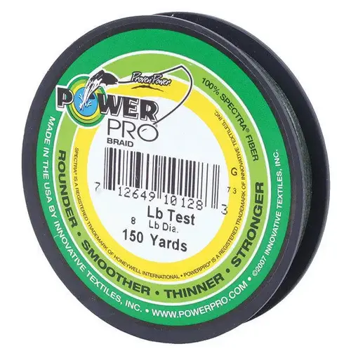 Spectra Braided Fishing Line, 50Lb, 150Yds, Green Spectra Braided Fishing Line, 50Lb, 150Yds, Green