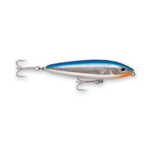 Saltwater Skitter Walk Fishing Lure, 4 3/8" Blue Mullet Saltwater Skitter Walk Fishing Lure, 4 3/8" Blue Mullet