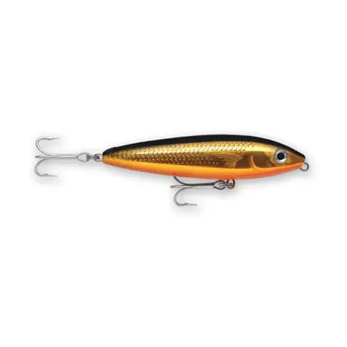 Saltwater Skitter Walk Fishing Lure, 4 3/8" Gold Mullet Saltwater Skitter Walk Fishing Lure, 4 3/8" Gold Mullet