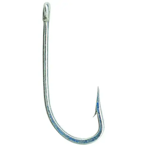 O'Shaughnessy Hook, Duratin Coated, Heavy Wire, Size 3/0, 100-Pack Silver O'Shaughnessy Hook, Duratin Coated, Heavy Wire, Size 3/0, 100-Pack Silver