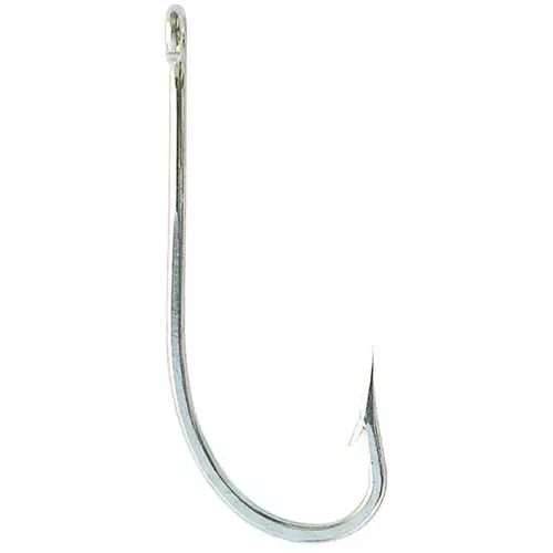 O'Shaughnessy Hook, Duratin Coated, Size 6/0, Ringed/Open Soft Eye, 100-Pack Silver O'Shaughnessy Hook, Duratin Coated, Size 6/0, Ringed/Open Soft Eye, 100-Pack Silver