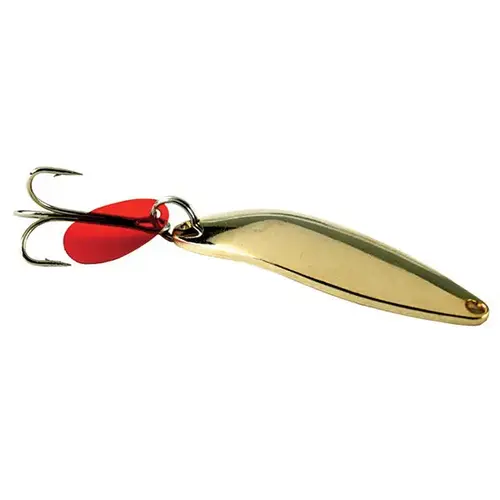 Casting Spoon with Bucktail, 1/4 oz. Gold Plated Casting Spoon with Bucktail, 1/4 oz. Gold Plated