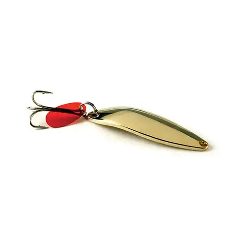 Casting Spoon with Bucktail, 1/2 oz. Gold Plated Casting Spoon with Bucktail, 1/2 oz. Gold Plated