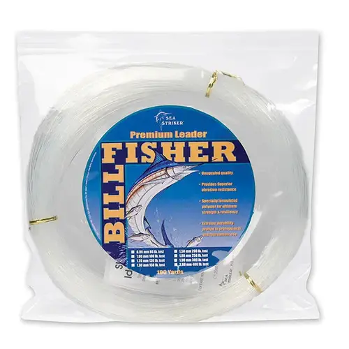 Monofilament Leader Coil, Clear, 200Lb, 100Yds, 1.5mm Monofilament Leader Coil, Clear, 200Lb, 100Yds, 1.5mm