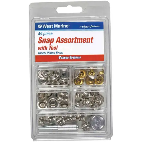 Canvas Snap Kit with Punch Tool, 49-Pack Canvas Snap Kit with Punch Tool, 49-Pack
