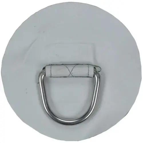 Large Replacement Patch D-Ring for AL-290 Inflatable Hypalon Sport Boat, Light Gray Large Replacement Patch D-Ring for AL-290 Inflatable Hypalon Sport Boat, Light Gray