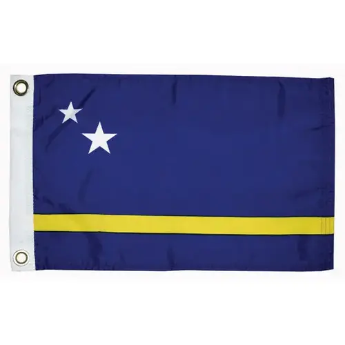Curacao Courtesy Flag, 12" x 18" Curacao Courtesy Flag, 12" x 18"