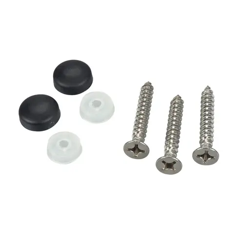 Black Screw Caps for #6 and #8, 10-Pack Black Screw Caps for #6 and #8, 10-Pack
