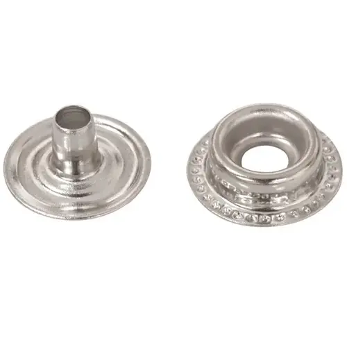 Button Stud with 1/4" Barrel and Eyelet, 10-Pack Button Stud with 1/4" Barrel and Eyelet, 10-Pack