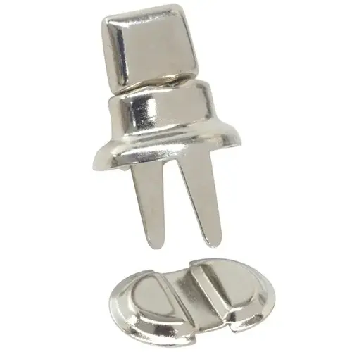 Twist Stud with Two-Prong Base and Clinch Plate, 2-Pack Twist Stud with Two-Prong Base and Clinch Plate, 2-Pack