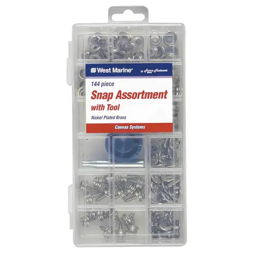 Canvas Snap Kit with Punch Tool, 144-Pack Canvas Snap Kit with Punch Tool, 144-Pack