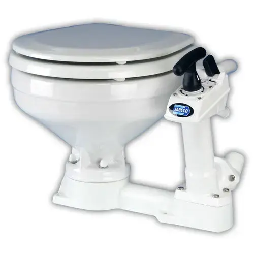Full-Size Twist'n'Lock Manual Toilet White Full-Size Twist'n'Lock Manual Toilet White