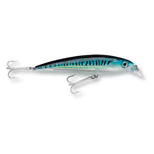 X-Rap Saltwater Fishing Lure, 4 3/4" Silver Blue Mackerel X-Rap Saltwater Fishing Lure, 4 3/4" Silver Blue Mackerel
