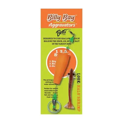 Aggravator 1.2.3. System Rigged Popper with Shrimp, Clear Gold Sparkle Aggravator 1.2.3. System Rigged Popper with Shrimp, Clear Gold Sparkle