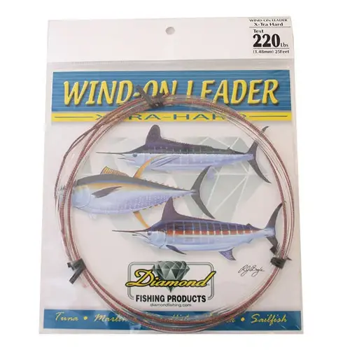 Wind-On Leader X-Hard, 220Lb, 25 ft, Clear White Wind-On Leader X-Hard, 220Lb, 25 ft, Clear White