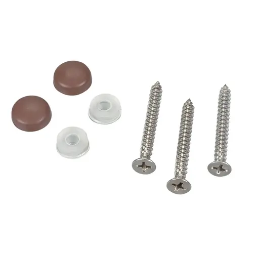 Brown Screw Caps for #6 and #8, 10-Pack Brown Screw Caps for #6 and #8, 10-Pack