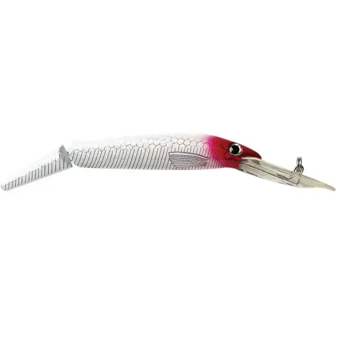 7" Predator Minnow Jointed Bait, Red/Pearl White 7" Predator Minnow Jointed Bait, Red/Pearl White