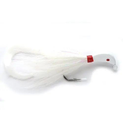Bucktail Flash Striper Jigs White/White/White Bucktail Flash Striper Jigs White/White/White
