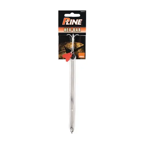 Hex Bar Fishing Jig, 7", 6.2 oz. Chrome Hex Bar Fishing Jig, 7", 6.2 oz. Chrome