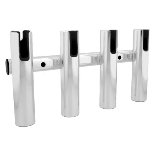 Brushed Aluminum 4-Rod Rack Silver Brushed Aluminum 4-Rod Rack Silver