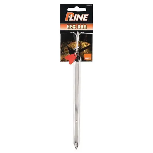 Hex Bar Fishing Jig, 7", 5.3 oz. Chrome Hex Bar Fishing Jig, 7", 5.3 oz. Chrome
