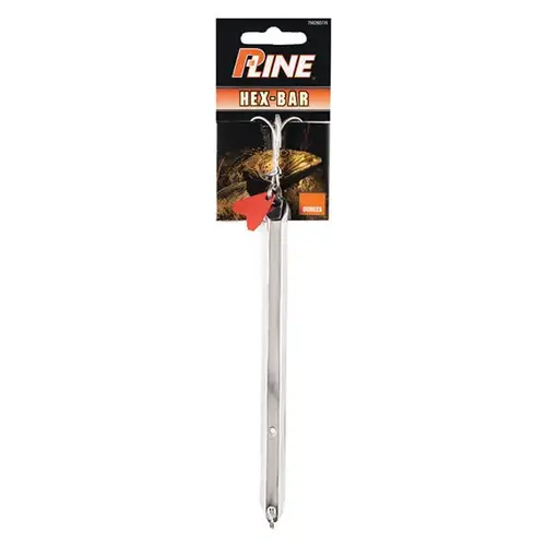 Hex Bar Fishing Jig, 8", 10 oz. Chrome Hex Bar Fishing Jig, 8", 10 oz. Chrome