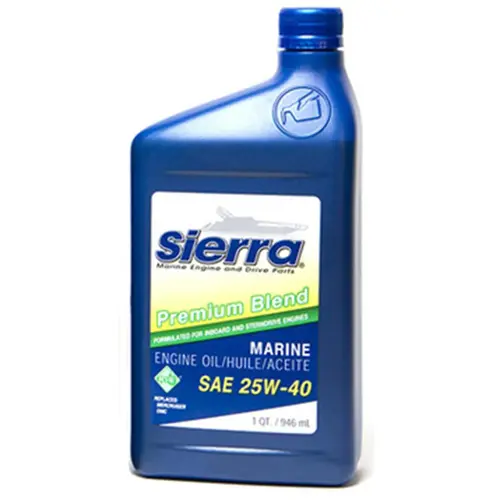 Sierra 25W-40 4 Stroke Conventional Marine Engine Oil, 1 Quart Sierra 25W-40 4 Stroke Conventional Marine Engine Oil, 1 Quart