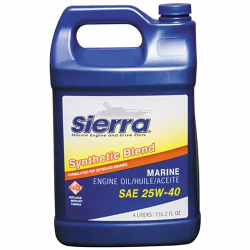 Sierra 25W-40 4 Stroke Synthetic Blend Marine Engine Oil, 1 Gallon Sierra 25W-40 4 Stroke Synthetic Blend Marine Engine Oil, 1 Gallon