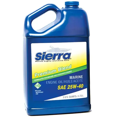 Sierra 25W-40 4 Stroke Conventional Marine Engine Oil, 5 Quarts Sierra 25W-40 4 Stroke Conventional Marine Engine Oil, 5 Quarts