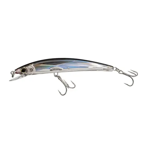 Crystal 3D Minnow Magnum Rattle Fishing Lure, 6 1/2" Silver Black Crystal 3D Minnow Magnum Rattle Fishing Lure, 6 1/2" Silver Black