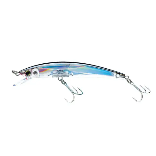 Crystal 3D Minnow Rattle Fishing Lure, 4 3/8" Silver Black Crystal 3D Minnow Rattle Fishing Lure, 4 3/8" Silver Black