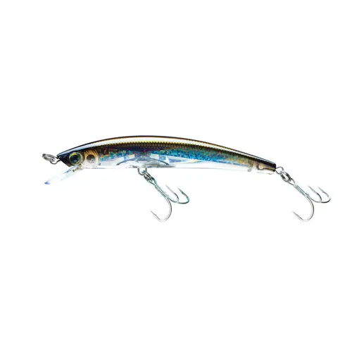 Crystal 3D Minnow Rattle Fishing Lure, 5 1/4" Silver Bronze Crystal 3D Minnow Rattle Fishing Lure, 5 1/4" Silver Bronze
