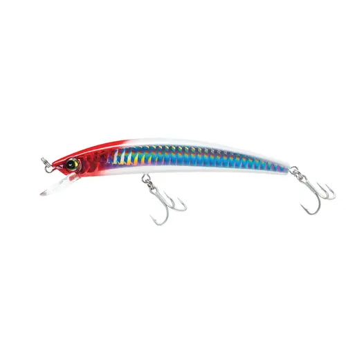 Crystal Minnow Fishing Lure, 4 3/8" Holographic Red Head Crystal Minnow Fishing Lure, 4 3/8" Holographic Red Head
