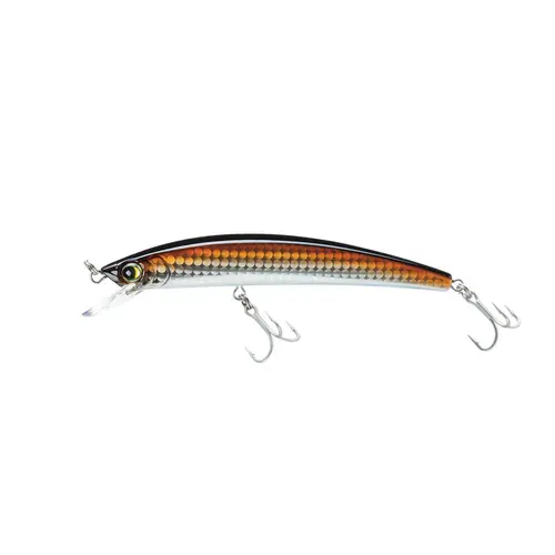 Crystal Minnow Fishing Lure, 5 1/4" Holographic Bronze Shiner Crystal Minnow Fishing Lure, 5 1/4" Holographic Bronze Shiner