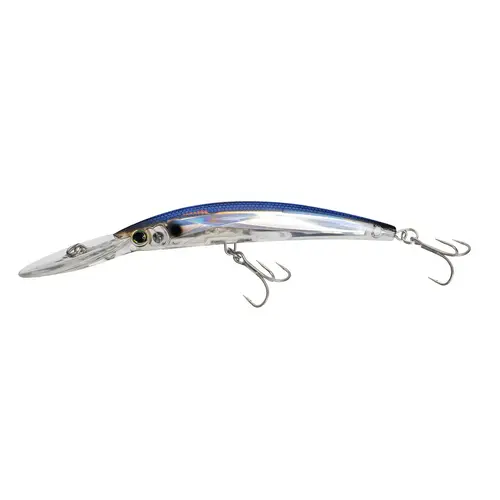 Crystal 3D Minnow Deep Diver Rattle Fishing Lure, 5 1/4" Blue Silver Crystal 3D Minnow Deep Diver Rattle Fishing Lure, 5 1/4" Blue Silver