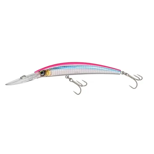 Crystal Minnow Deep Diver Premium Classic Fishing Lure, 4 3/8" Holographic Pink Crystal Minnow Deep Diver Premium Classic Fishing Lure, 4 3/8" Holographic Pink